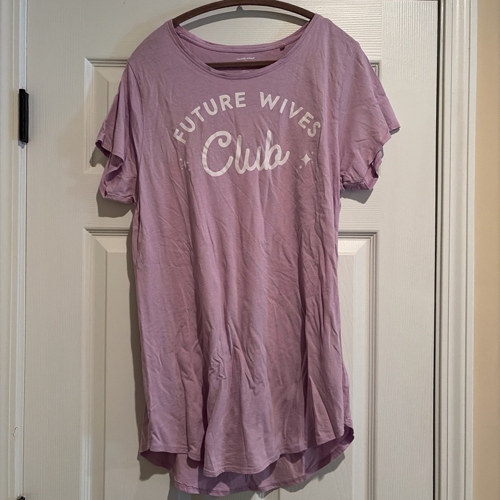 Lavender Graphic Sleeper Gown - Future Wives Club
